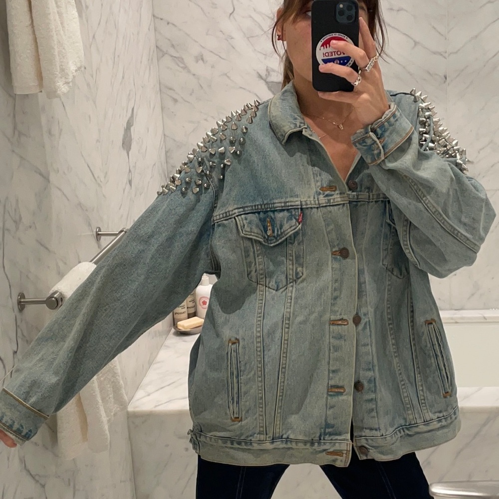 Ragged Priest Studded Vintage Levi Oversized Jacket